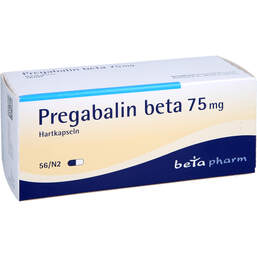 Abbildung: Pregabalin beta 75 mg Hartkapseln 56 St, Hartkapseln PZN 10810533