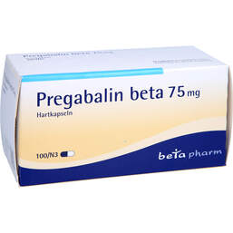 Abbildung: Pregabalin beta 75 mg Hartkapseln 100 St, Hartkapseln PZN 10810556