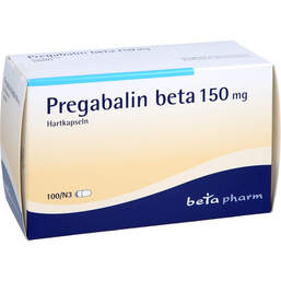 Abbildung: Pregabalin beta 150 mg Hartkapseln 100 St, Hartkapseln PZN 10810591