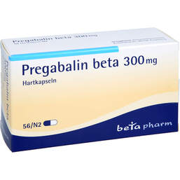 Abbildung: PREGABALIN beta 300 mg Hartkapseln 56 St, Hartkapseln PZN 10810697