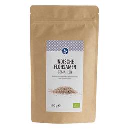 Abbildung: Flohsamen indisch gemahlen bio Pulver Pulver, 160 g PZN 10811768