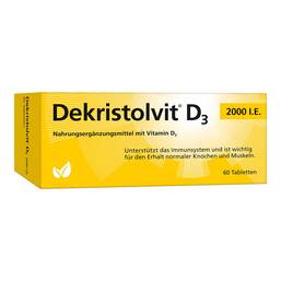 Abbildung: Dekristolvit D3 2.000 I.E. Tabletten 60 St, Tabletten PZN 10818523