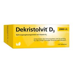 Abbildung: Dekristolvit D3 2.000 I.E. Tabletten 120 St, Tabletten PZN 10818546