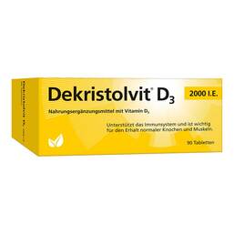 Abbildung: Dekristolvit D3 2.000 I.E. Tabletten 90 St, Tabletten PZN 10818569