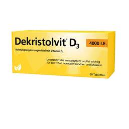 Abbildung: Dekristolvit D3 4.000 I.E. Tabletten Tabletten, 60 St PZN 10818581