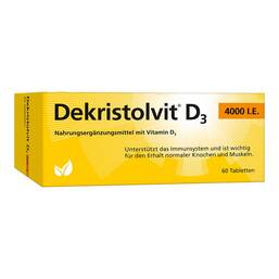 Abbildung: Dekristolvit D3 4.000 I.E. Tabletten 60 St, Tabletten PZN 10818581
