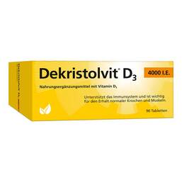 Abbildung: Dekristolvit D3 4.000 I.E. Tabletten 90 St, Tabletten PZN 10818598
