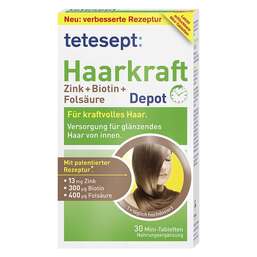 Abbildung: Tetesept Haarkraft Depot Filmtabletten Filmtabletten, 30 St PZN 10822430