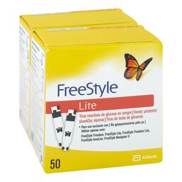 Abbildung: Freestyle Lite Teststreifen ohne Codieren 100 St, Teststreifen PZN 10822660