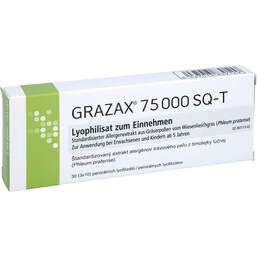 Abbildung: Grazax 75.000 SQ-T Lyo-Tabletten 30 St, Sublingualtabletten PZN 10833178