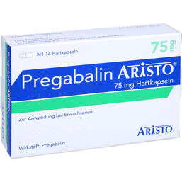 Abbildung: Pregabalin Aristo 75 mg Hartkapseln 14 St, Hartkapseln PZN 10834290