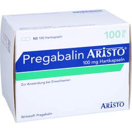 Abbildung: Pregabalin Aristo 100 mg Hartkapseln 100 St, Hartkapseln PZN 10834338