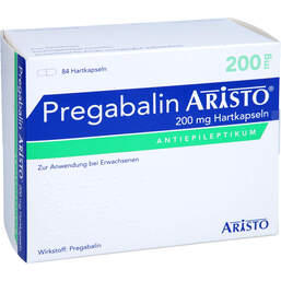 Abbildung: Pregabalin Aristo 200 mg Hartkapseln 84 St, Hartkapseln PZN 10834410
