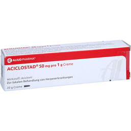 Abbildung: Aciclostad 50 mg pro 1 g Creme 20 g, Creme PZN 10838135