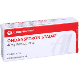 Abbildung: Ondansetron STADA 4 mg Filmtabletten 6 St, Filmtabletten PZN 10838359