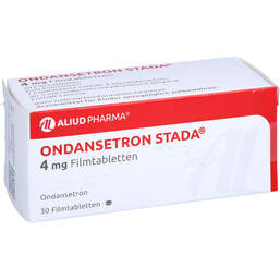 Abbildung: Ondansetron STADA 4 mg Filmtabletten 30 St, Filmtabletten PZN 10838388