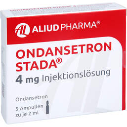 Abbildung: Ondansetron STADA 4 mg Injektionslösung 5 St, Injektionslösung PZN 10838425
