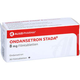 Abbildung: Ondansetron STADA 8 mg Filmtabletten 30 St, Filmtabletten PZN 10838460