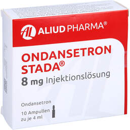 Abbildung: Ondansetron STADA 8 mg Injektionslösung 10 St, Injektionslösung PZN 10838508