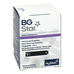 Abbildung: Bgstar Teststreifen 50 St, Teststreifen PZN 10843403 