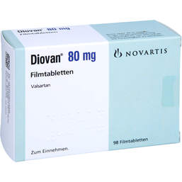 Abbildung: Diovan 80 mg Filmtabletten 98 St, Filmtabletten PZN 10851590