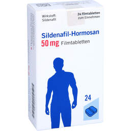 Abbildung: Sildenafil Hormosan 50 mg Filmtabletten 24 St, Filmtabletten PZN 10852773