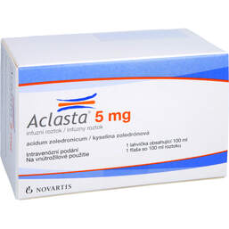 Abbildung: Aclasta 5 mg Infusionslösung 100 ml, Infusionslösung PZN 10857693