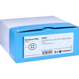 Abbildung: Sensura Mio Click Basisplatte konvex light RR60 15 - 40 5 St, Basisplatte PZN 10857799