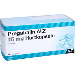 Abbildung: Pregabalin AbZ 75 mg Hartkapseln 70 St, Hartkapseln PZN 10915284
