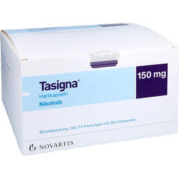 Abbildung: Tasigna 150 mg Hartkapseln 14X28 St, Hartkapseln PZN 10918437