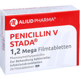 Abbildung: Penicillin V STADA 1,2 Mega Filmtabletten 20 St, Filmtabletten PZN 10920782