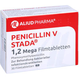 Abbildung: Penicillin V STADA 1,2 Mega Filmtabletten 30 St, Filmtabletten PZN 10920799