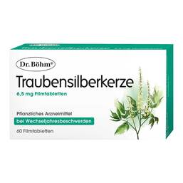Abbildung: Böhm Traubensilberkerze 6,5 mg Filmtabletten 60 St, Tabletten PZN 10921221