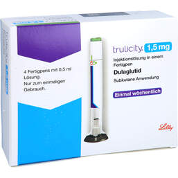 Abbildung: Trulicity 1,5 mg Injektionslösung in einem Fertigpen 4 St, Injektionslösung PZN 10921534