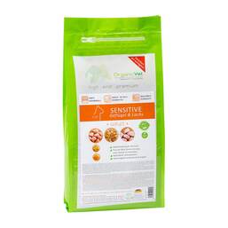 Abbildung: Organicvet Katze Trockennahrung Sensitive Geflügel & Lachs 1.5 kg PZN 10921801