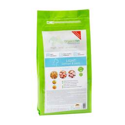 Abbildung: Organicvet Katze Trockennahrung Light Geflügel & Lachs 1.5 kg PZN 10921818