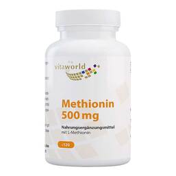Abbildung: Methionin 500 mg Kapseln 120 St, Kapseln PZN 10940997