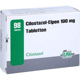 Abbildung: Cilostazol Elpen 100 mg Tabletten 98 St, Tabletten PZN 10941695