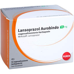 Abbildung: Lansoprazol Aurobindo 15 mg magensaftresistent Hartkapseln  56 St, Magensaftresistente Hartkapseln PZN 10945026