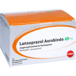 Abbildung: Lansoprazol Aurobindo 15 mg magensaftresistent Hartkapseln  98 St, Magensaftresistente Hartkapseln PZN 10945055