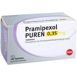 Abbildung: Pramipexol Puren 0,35 mg Tabletten 100 St, Tabletten PZN 10945262
