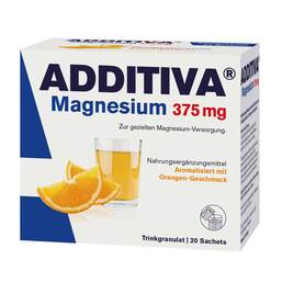 Abbildung: Additiva Magnesium 375 mg Granulat Orange Granulat, 20 St PZN 10946698