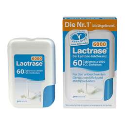 Abbildung: Lactrase 6.000 FCC Tabletten im Klickspender Tabletten, 60 St PZN 10950122