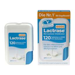 Abbildung: Lactrase 6.000 FCC Tabletten im Klickspender Tabletten, 120 St PZN 10950139