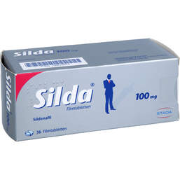 Abbildung: Silda 100 mg Filmtabletten 36 St, Filmtabletten PZN 10953824