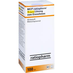 Abbildung: MCP ratiopharm 1 mg / ml Lösung zum Einnehmen 100 ml, Lösung zum Einnehmen PZN 10962361