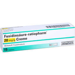 Abbildung: Fusidinsäure ratiopharm 20 mg / g Creme 15 g, Creme PZN 10962562
