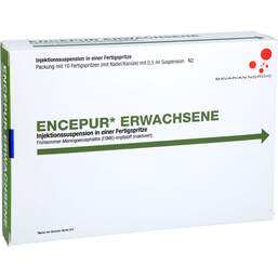 Abbildung: Encepur Erwachsene Fertigspritzen 10X0.5 ml, Fertigspritzen PZN 10962680