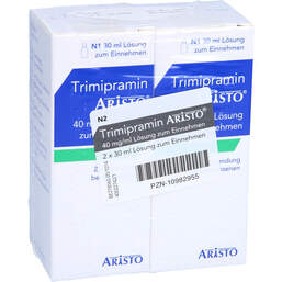 Abbildung: Trimipramin Aristo 40 mg / ml Lösung zum Einnehmen 60 ml, Lösung zum Einnehmen PZN 10982955