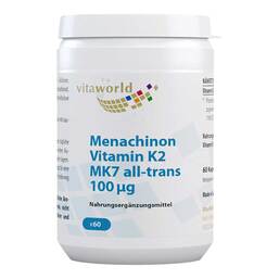 Abbildung: Menachinon Vitamin K2 100 µg Kapseln 60 St, Kapseln PZN 10986137